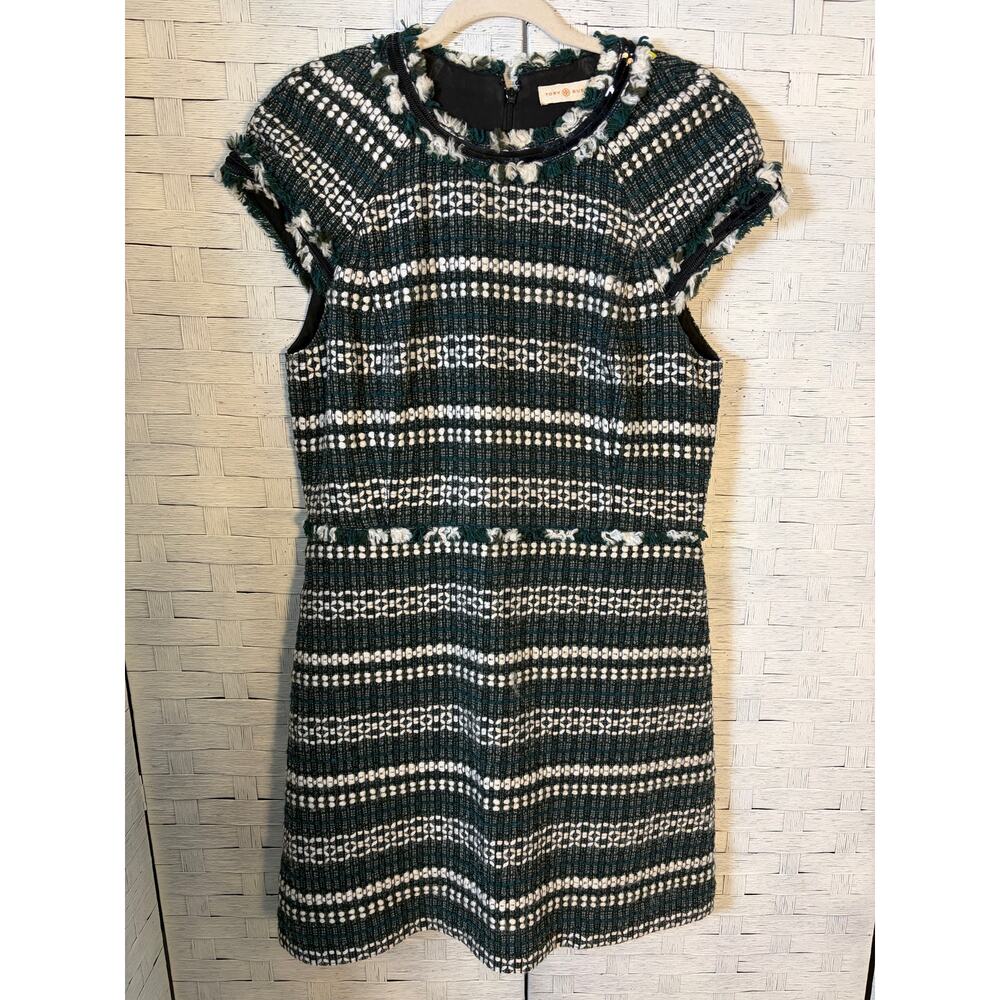 Tory Burch Norfolk Tweed Dress sophisticated piece striped capsule heritage